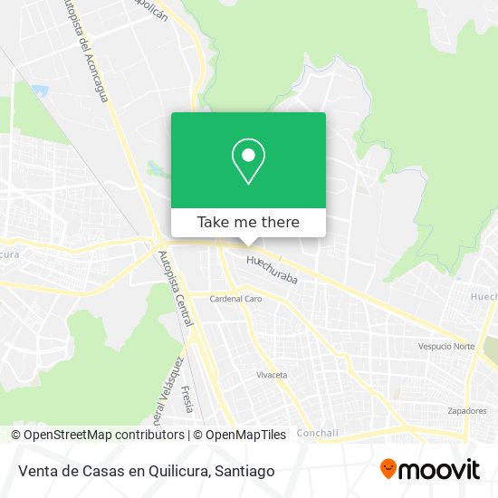 Mapa de Venta de Casas en Quilicura