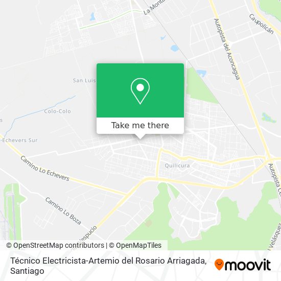 Mapa de Técnico Electricista-Artemio del Rosario Arriagada