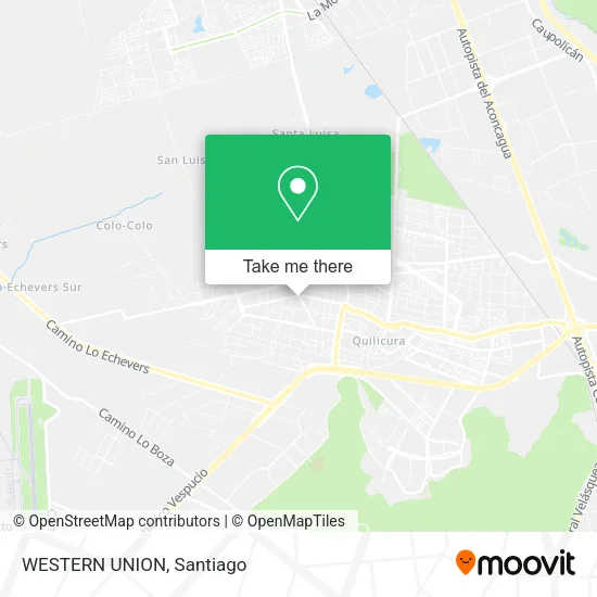 Mapa de WESTERN UNION