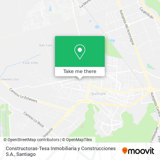 Mapa de Constructoras-Tesa Inmobiliaria y Construcciones S.A.