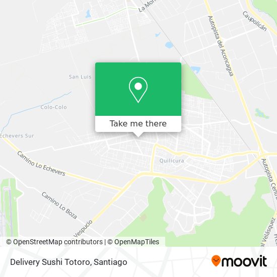 Delivery Sushi Totoro map