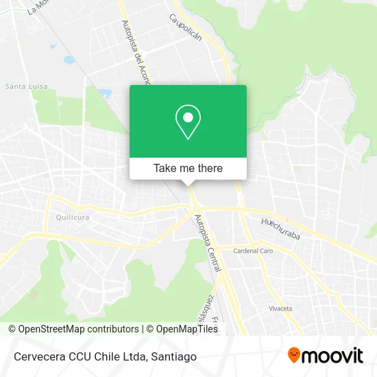 Cervecera CCU Chile Ltda map