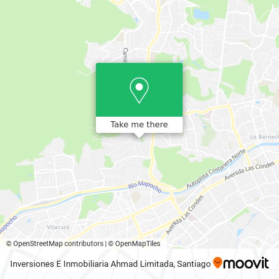 Mapa de Inversiones E Inmobiliaria Ahmad Limitada