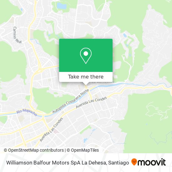 Williamson Balfour Motors SpA La Dehesa map
