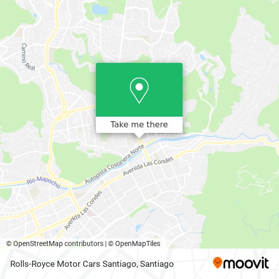 Rolls-Royce Motor Cars Santiago map