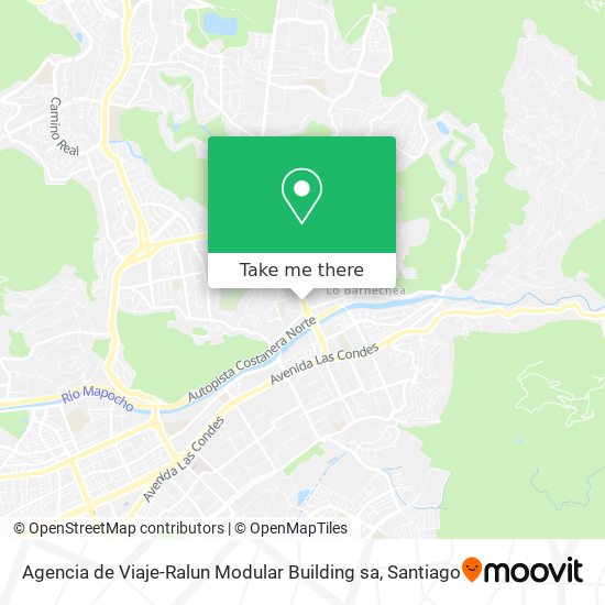 Mapa de Agencia de Viaje-Ralun Modular Building sa