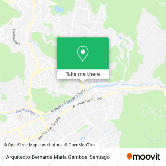 Arquitecto-Bernarda María Gamboa map