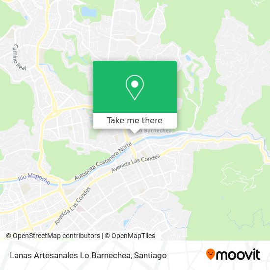 Mapa de Lanas Artesanales Lo Barnechea