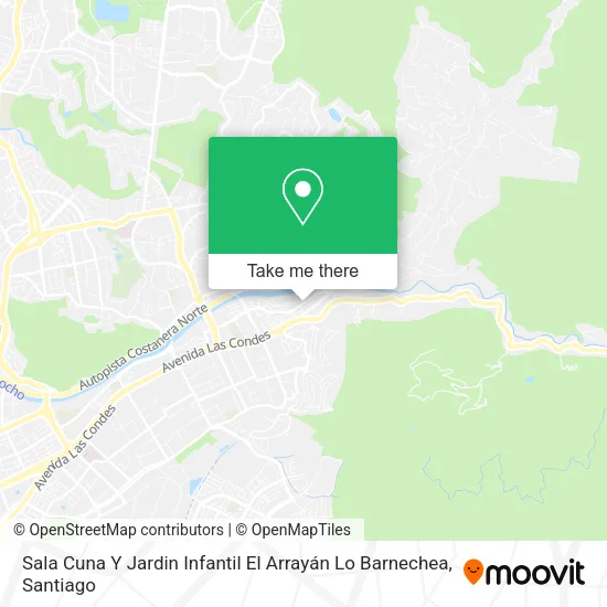 Sala Cuna Y Jardin Infantil El Arrayán Lo Barnechea map