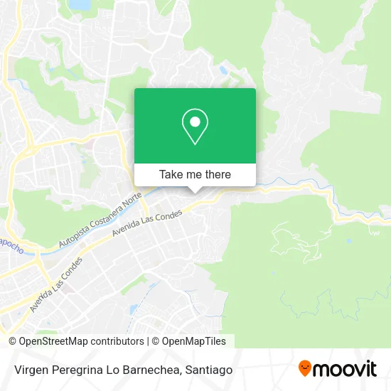 Virgen Peregrina Lo Barnechea map