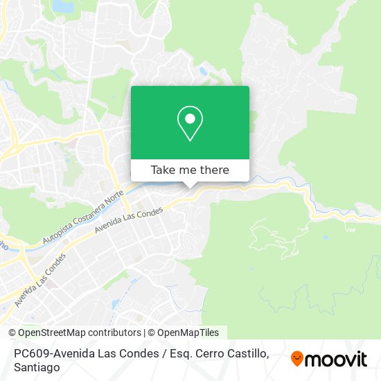 PC609-Avenida Las Condes / Esq. Cerro Castillo map