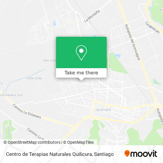 Centro de Terapias Naturales Quilicura map