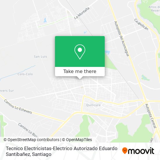 Tecnico Electricistas-Electrico Autorizado Eduardo Santibañez map