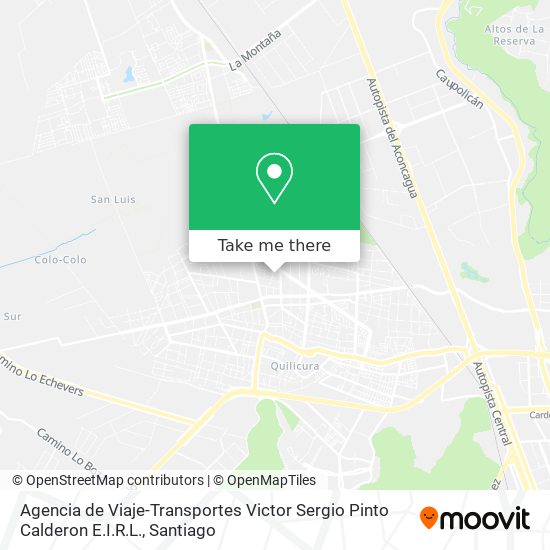 Agencia de Viaje-Transportes Victor Sergio Pinto Calderon E.I.R.L. map