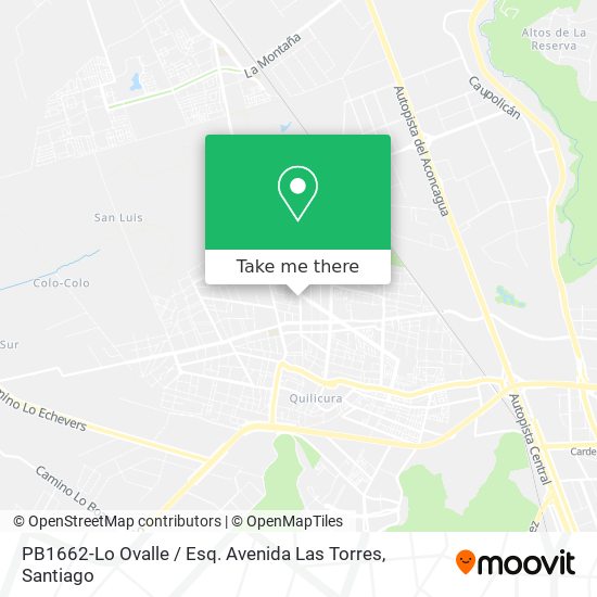 PB1662-Lo Ovalle / Esq. Avenida Las Torres map