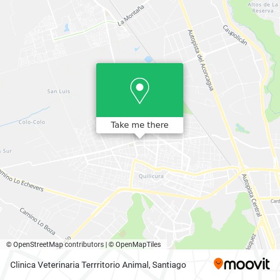 Clinica Veterinaria Terrritorio Animal map