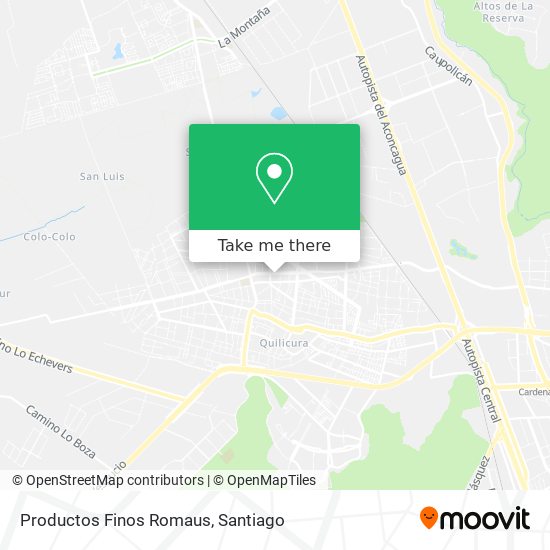 Productos Finos Romaus map