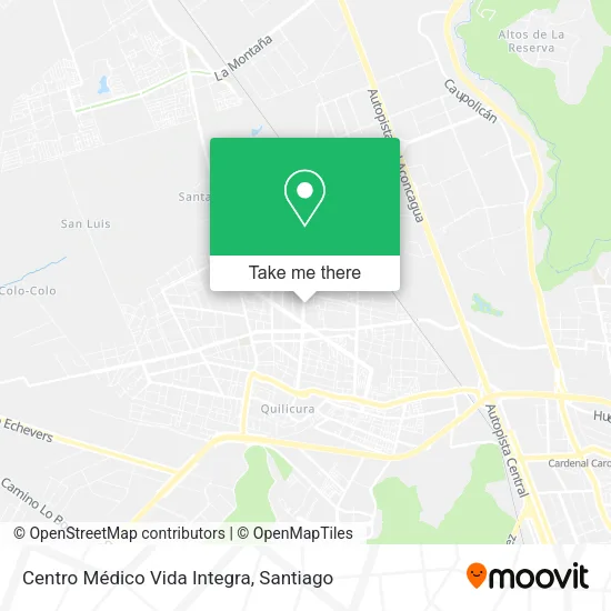Centro Médico Vida Integra map