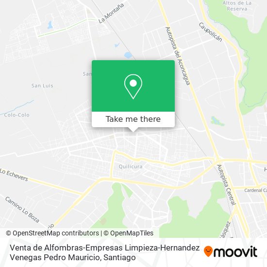 Venta de Alfombras-Empresas Limpieza-Hernandez Venegas Pedro Mauricio map