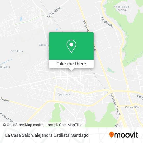 Mapa de La Casa Salón, alejandra Estilista