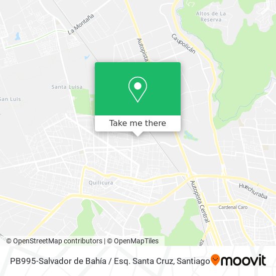 PB995-Salvador de Bahía / Esq. Santa Cruz map