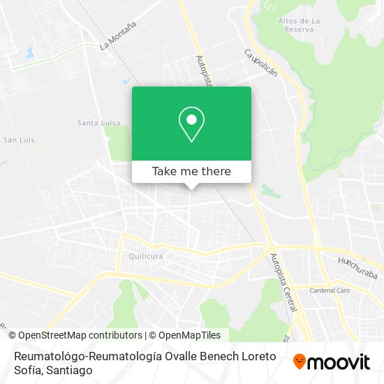 Reumatológo-Reumatología Ovalle Benech Loreto Sofía map
