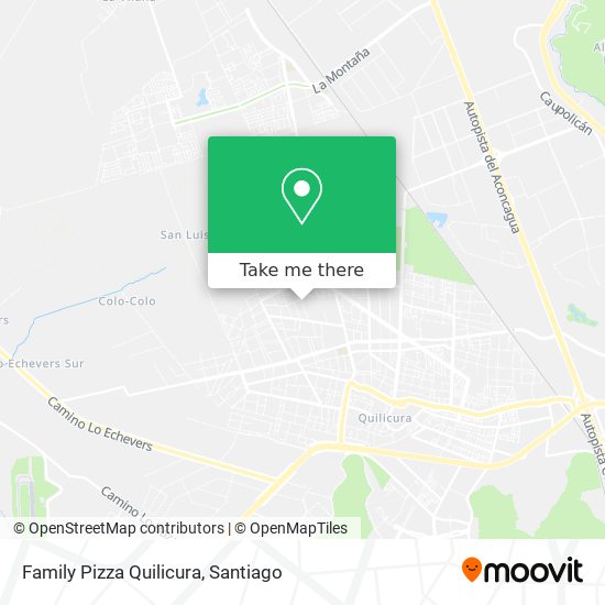 Family Pizza Quilicura map