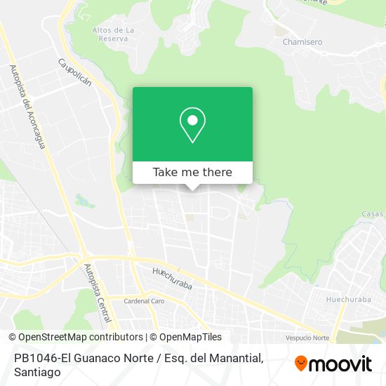 PB1046-El Guanaco Norte / Esq. del Manantial map