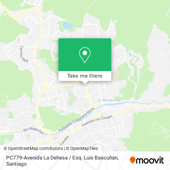 PC779-Avenida La Dehesa / Esq. Luis Bascuñán map