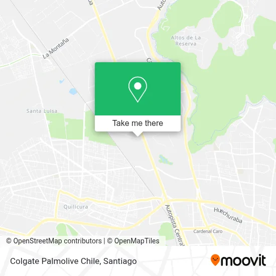 Colgate Palmolive Chile map