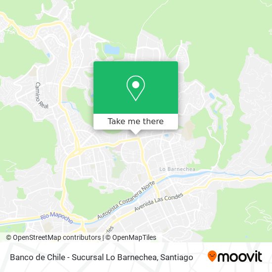 Banco de Chile - Sucursal Lo Barnechea map