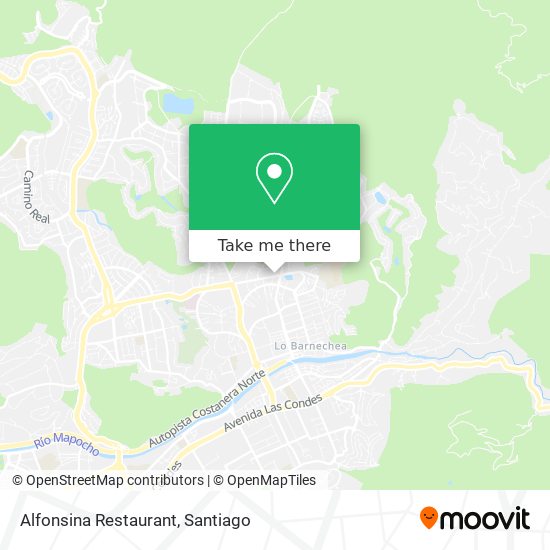 Alfonsina Restaurant map