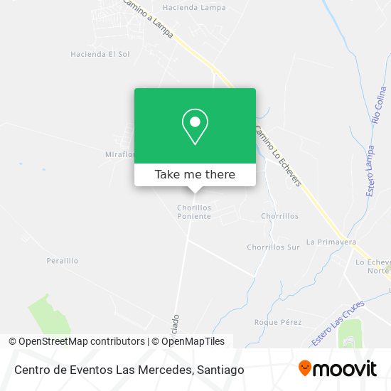 Mapa de Centro de Eventos Las Mercedes