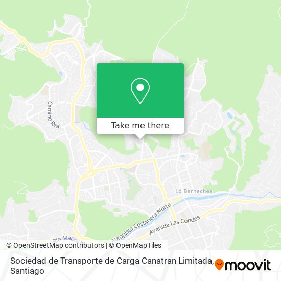 Sociedad de Transporte de Carga Canatran Limitada map