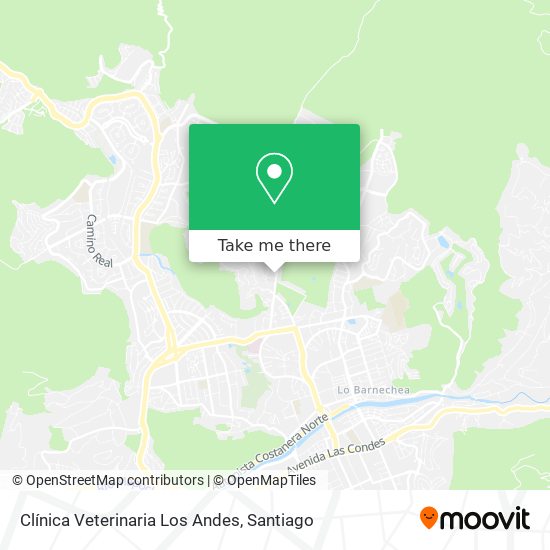 Clínica Veterinaria Los Andes map