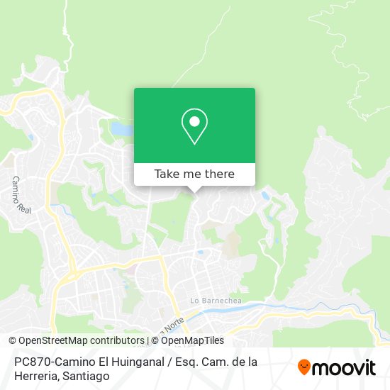 Mapa de PC870-Camino El Huinganal / Esq. Cam. de la Herreria