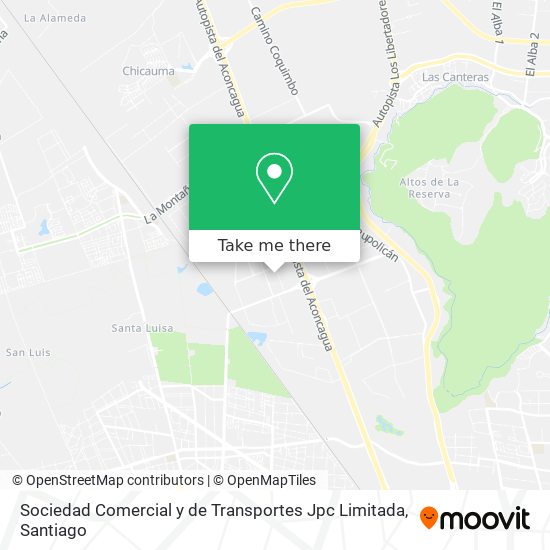 Sociedad Comercial y de Transportes Jpc Limitada map