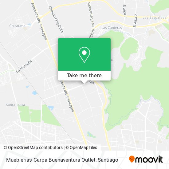 Mapa de Mueblerias-Carpa Buenaventura Outlet