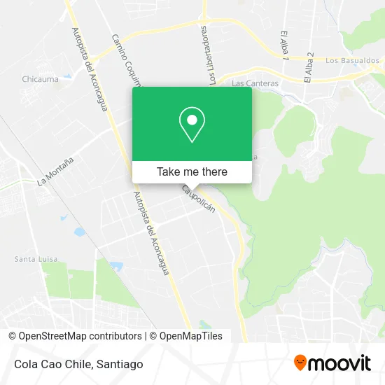 Cola Cao Chile map