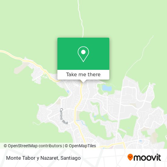 Mapa de Monte Tabor y Nazaret