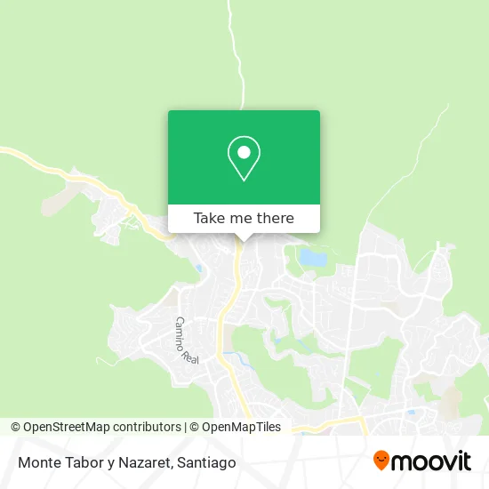 Monte Tabor y Nazaret map