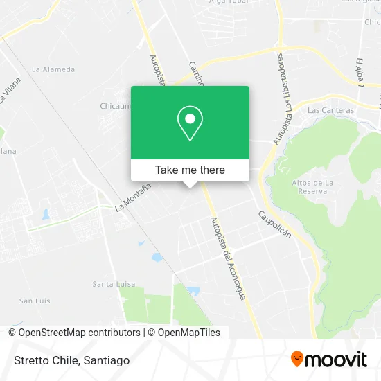 Stretto Chile map