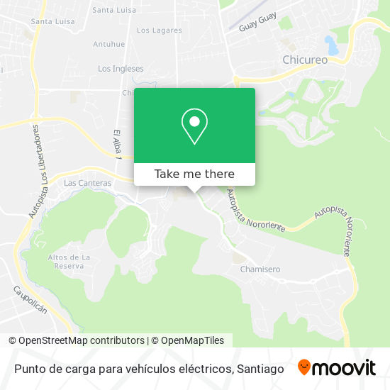 Mapa de Punto de carga para vehículos eléctricos