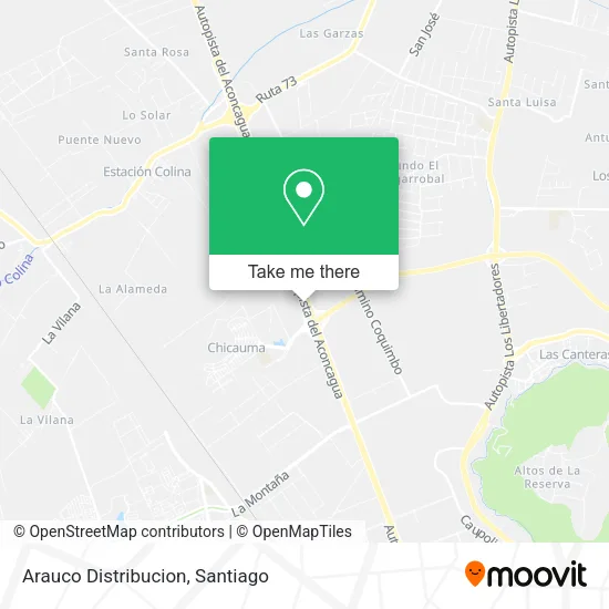Arauco Distribucion map