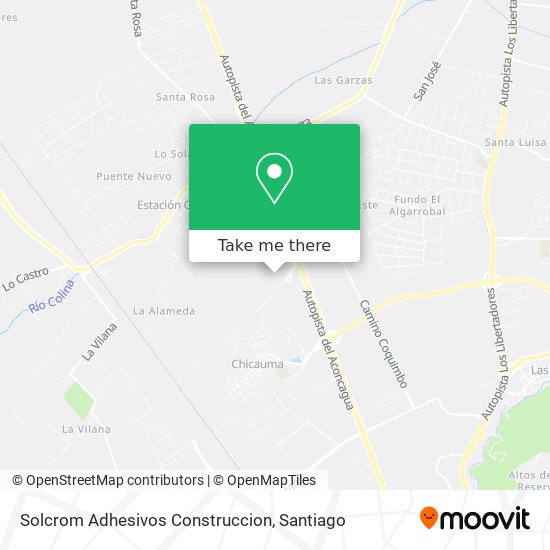 Solcrom Adhesivos Construccion map