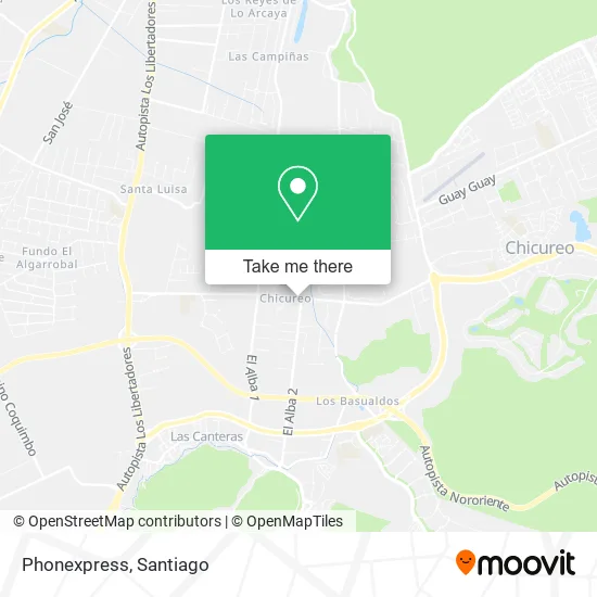 Phonexpress map