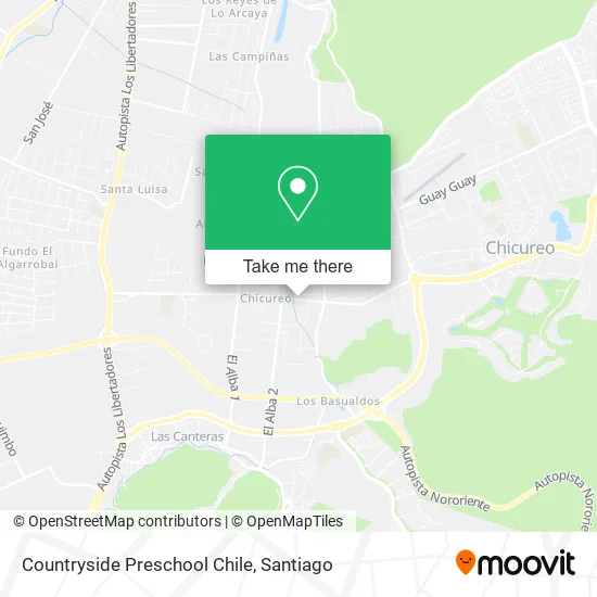 Countryside Preschool Chile map