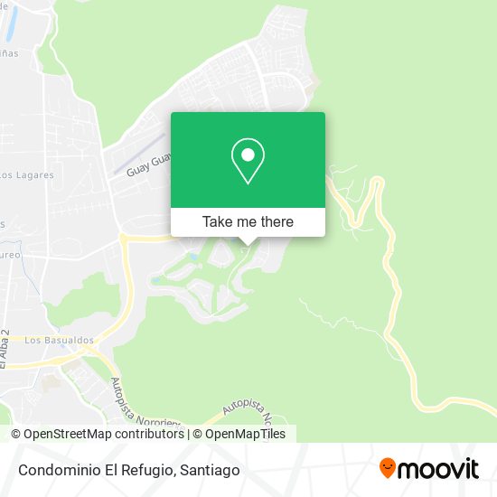 Condominio El Refugio map