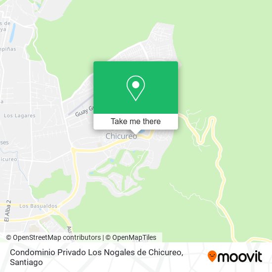 Condominio Privado Los Nogales de Chicureo map