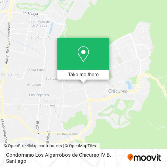 Condominio Los Algarrobos de Chicureo IV B map